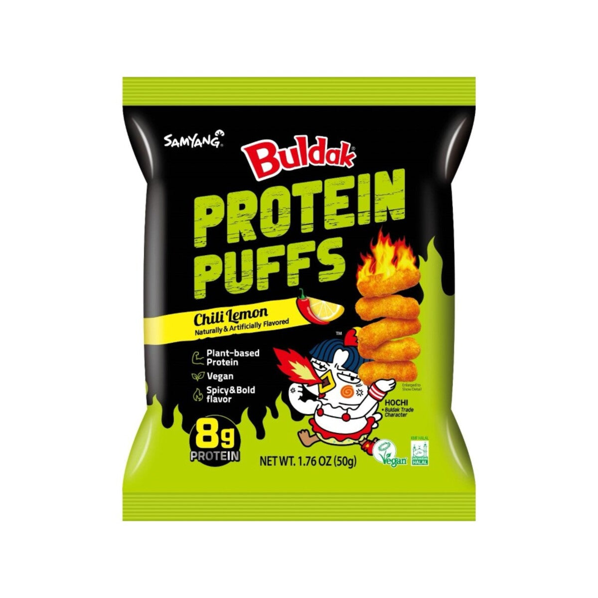 BULDAK PROTEIN PUFFS CHILI LEMON ASJ