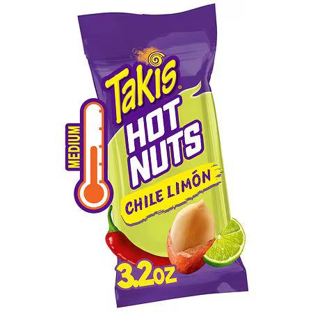 TAKIS HOT NUTS CHILI LIMON