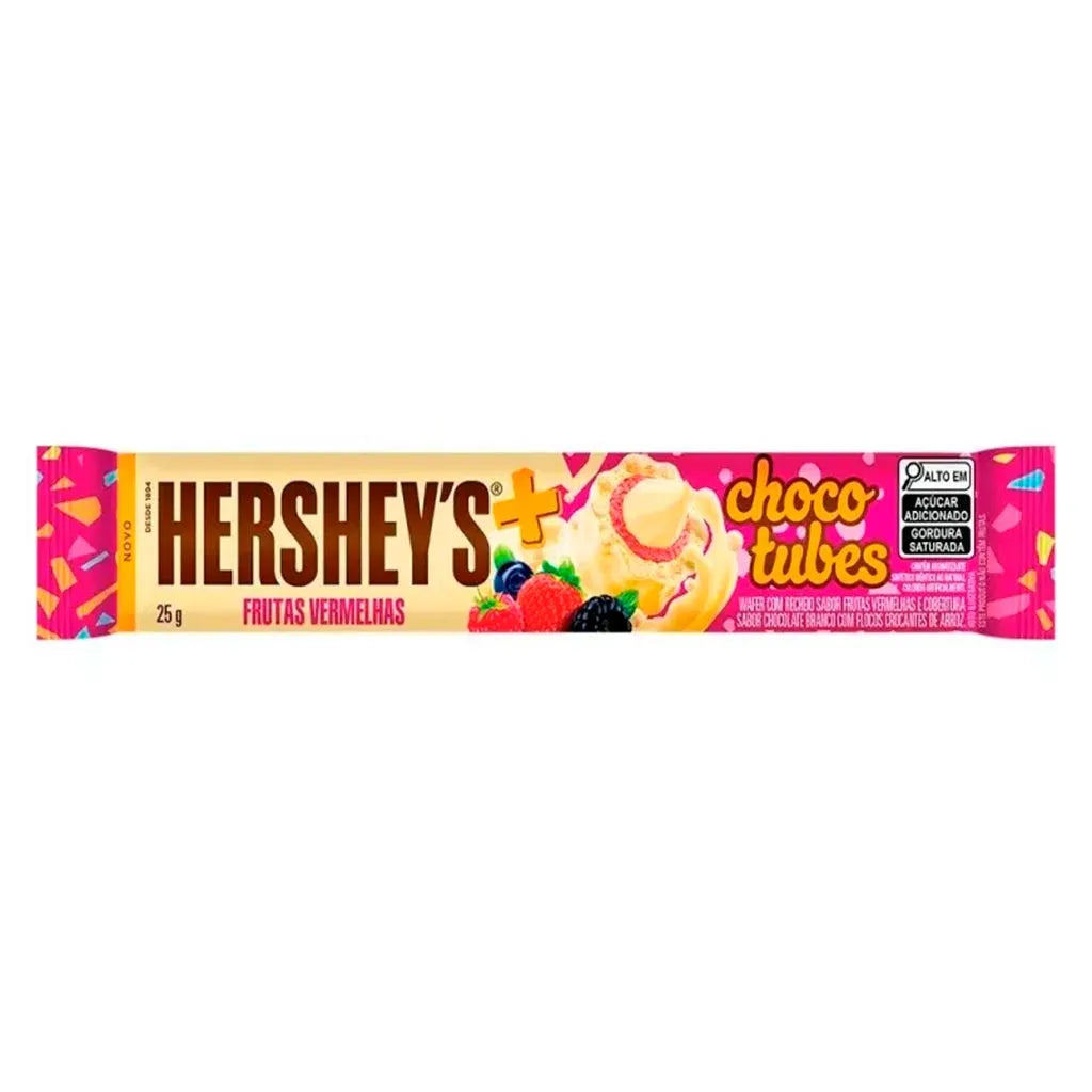 HERSHEY CHOCO TUBES RED FRUITS - BRASIL AS