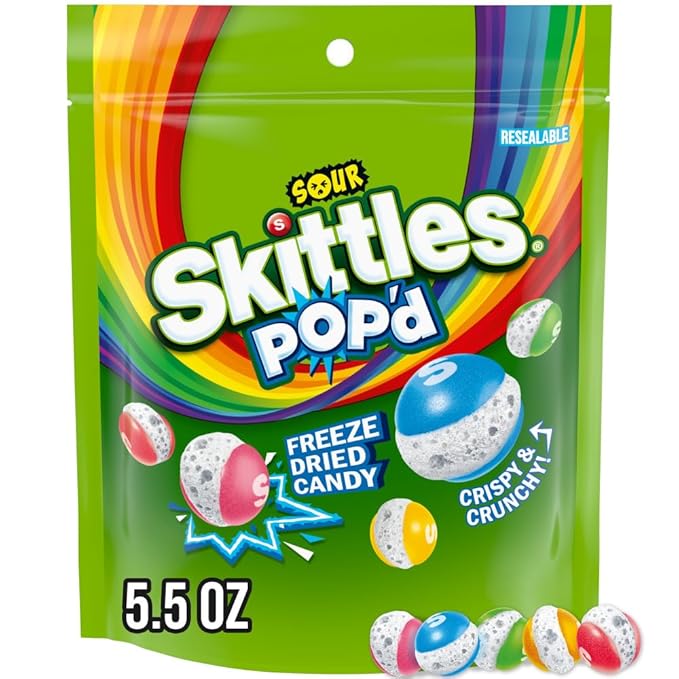 SKITTLES POP´D FREEZED DRIED SOUR LHR