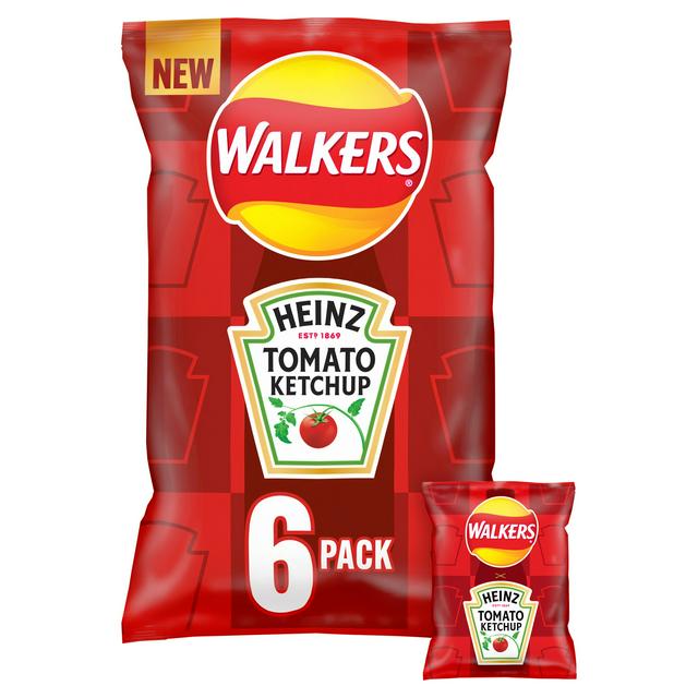 WALKERS HEINZ TOMATO KETCHUP 1 x 6 PS