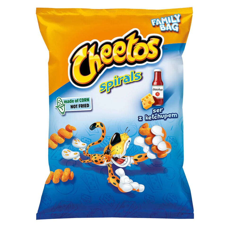 CHEETOS SPIRAL CHEESE AND KETCHUP POLAND