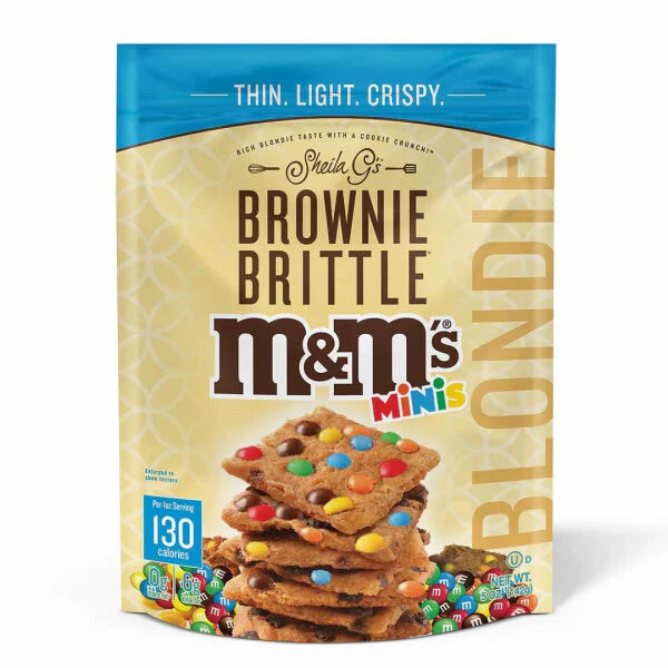 M&Ms BROWN BRITTLE BLONDIES