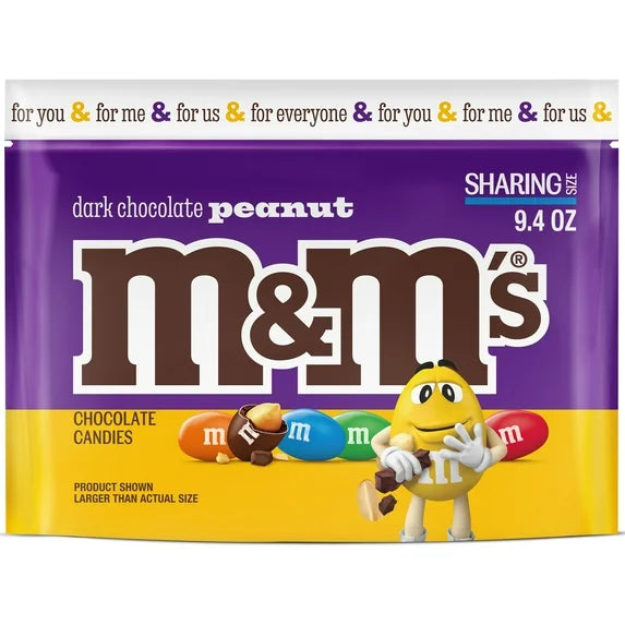 M&Ms DARK CHOCOLATE PEANUT FAMILY SIZE