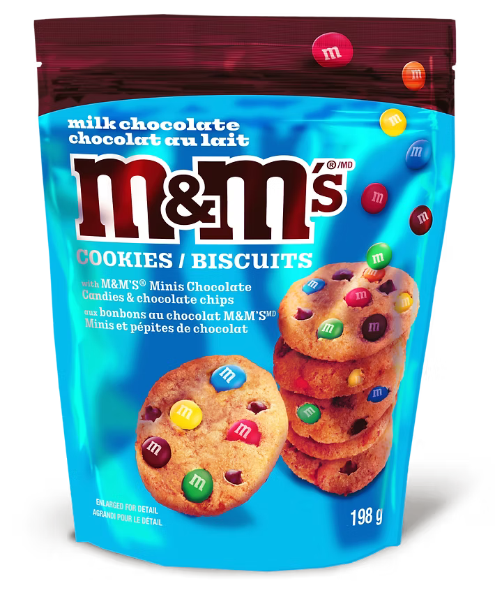 M&Ms MINIS MILK CHOCOLATE COOKIES - CANADA EC