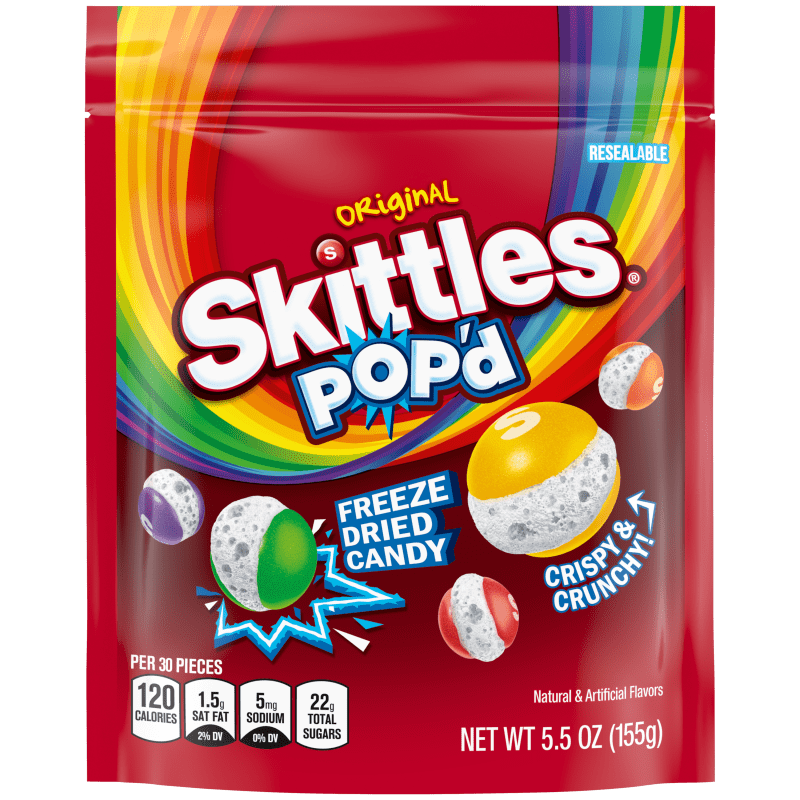 SKITTLES POP´D FREEZED DRIED ORIGINAL LHR