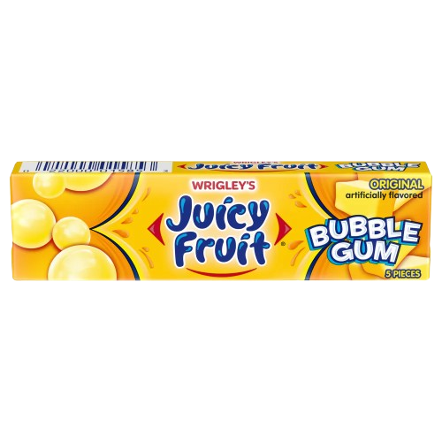 JUICY FRUIT BUBBLE GUM - MADE IN USA