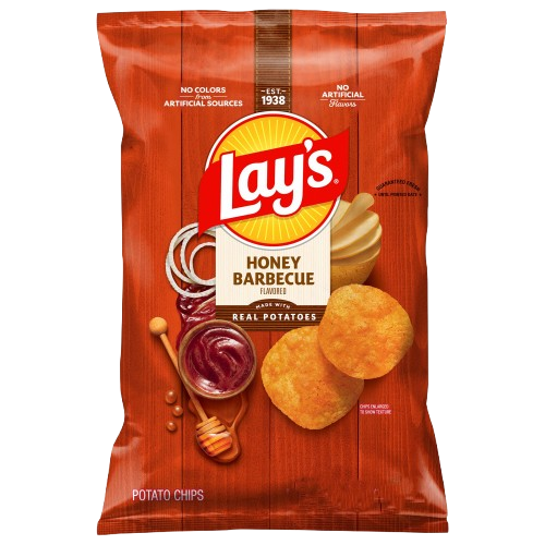 LAYS HONEY BARBECUE - MADE WITH REAL POTATOES - BIG BAG SP