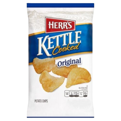 HERRS POTATO CHIPS KETTLE COOKED USA BIG BAG AS