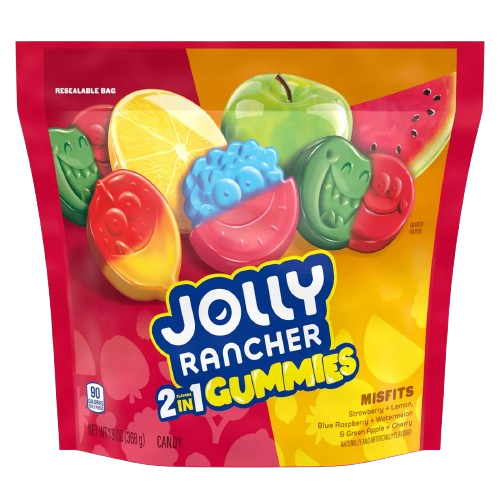 JOLLY RANCHER 2 IN 1 GUMMIES MISFITS - BIG BAG