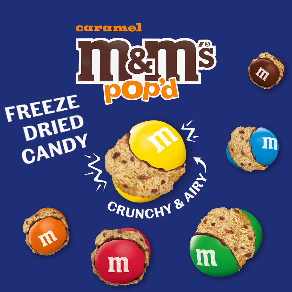 M&Ms POP'D CARAMEL FREEZE DRIED CANDY BIG BAG