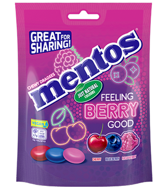 MENTOS FEELING BERRY GOOD BAG