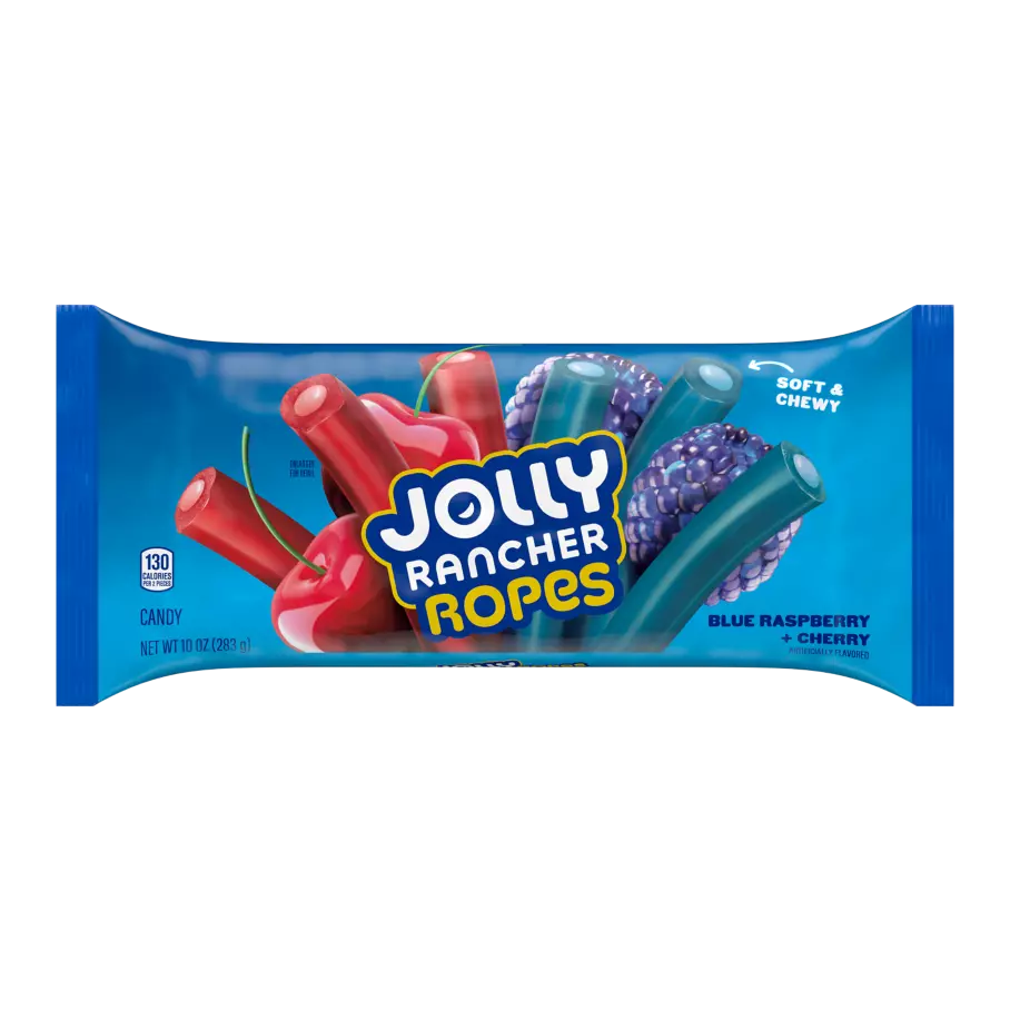 JOLLY RANCHER ROPES BLUE RASPBERRY AND CHERRY