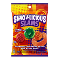 SHAQ-A-LICIOUS SLAMS FRUIT FLAVORS CANDY SAQUILE O NEAL GUMMIES - MADE IN USA