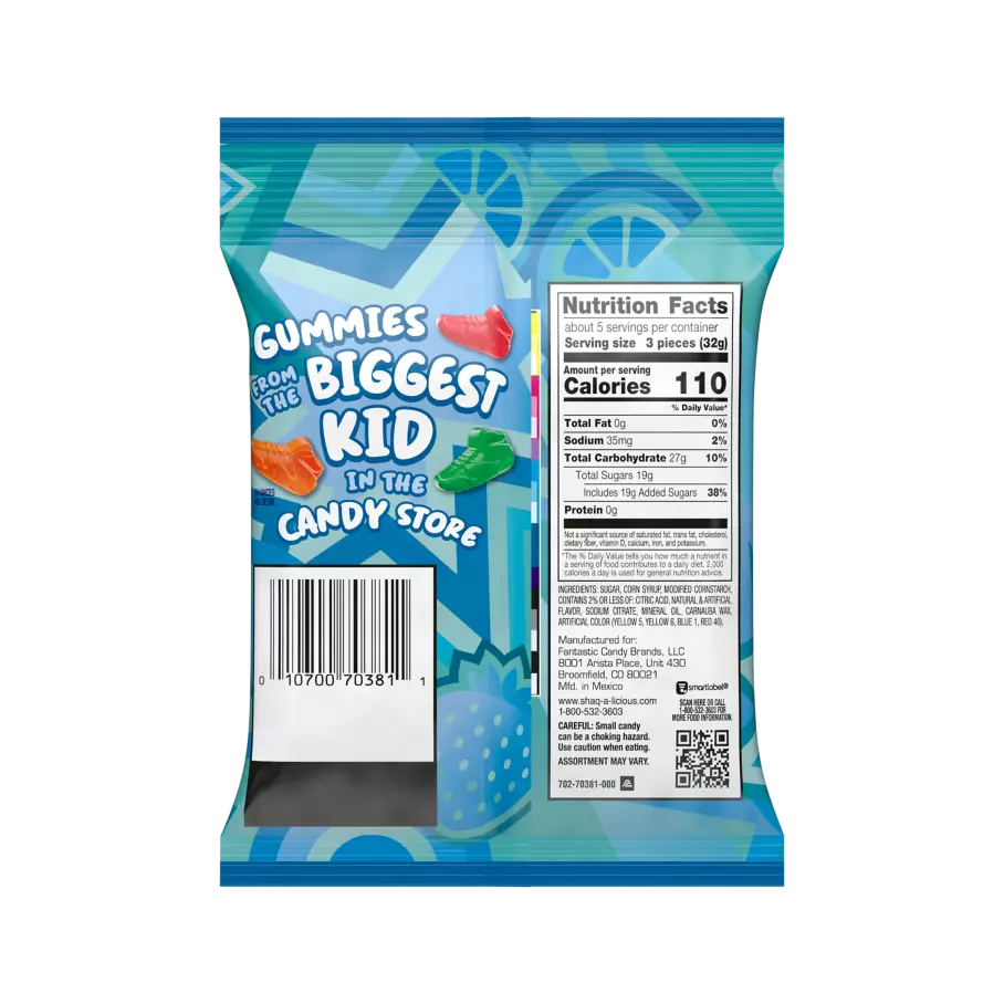 SHAQ O LICIOUS XL GUMMIES - SAQUILE O NEAL GUMMIES - MADE IN USA