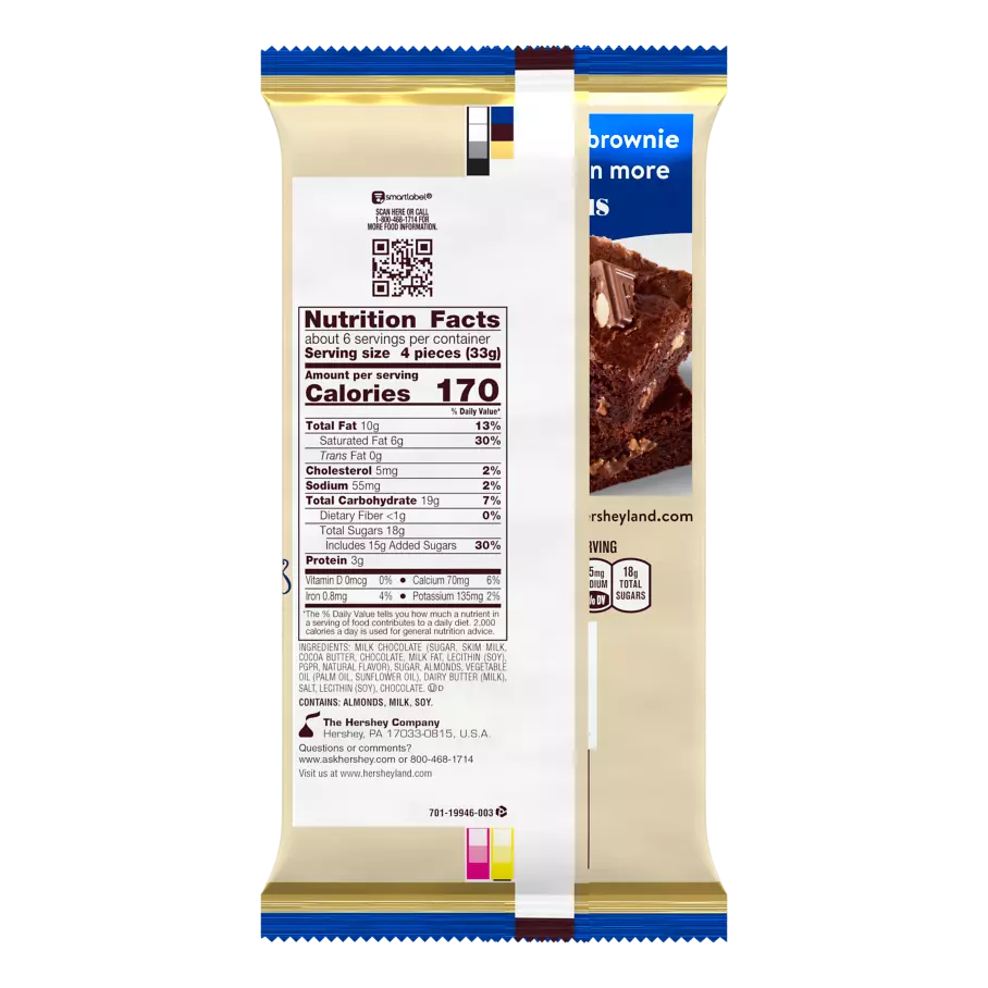 HERSHEY´S SYMPHONY ALMONDS AND TOFFEE GIANT BAR