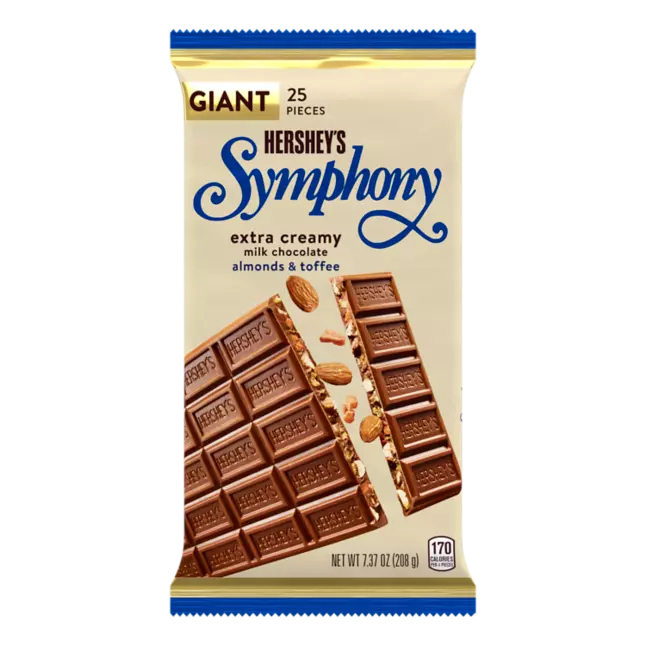 HERSHEY´S SYMPHONY ALMONDS AND TOFFEE GIANT BAR