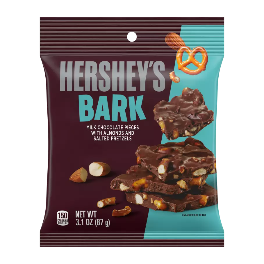 HERSHEYS BARK CHOCOLATE PRETZELS