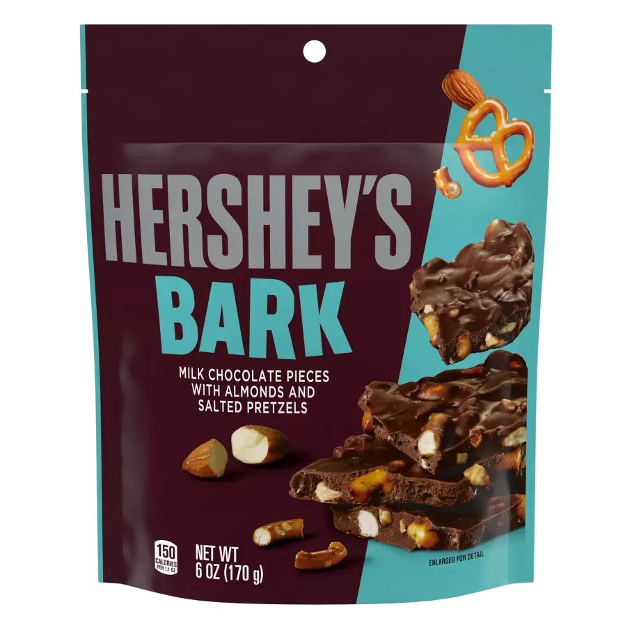 HERSHEY'S BARK CHOCOLATE PRETZELS W/ALMONDS - BIG BAG