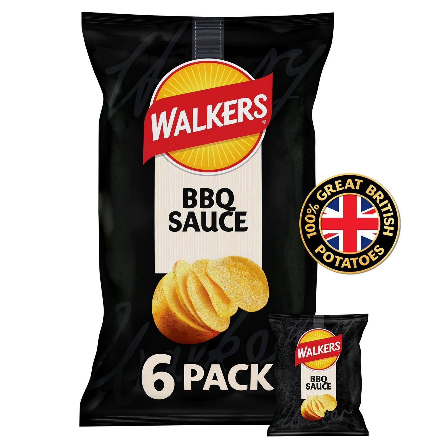 LAYS WALKERS BBQ SAUCE 6 PACK PS