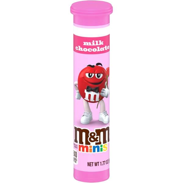 M&Ms TUBE VALENTINES MILK CHOCOLATE EC