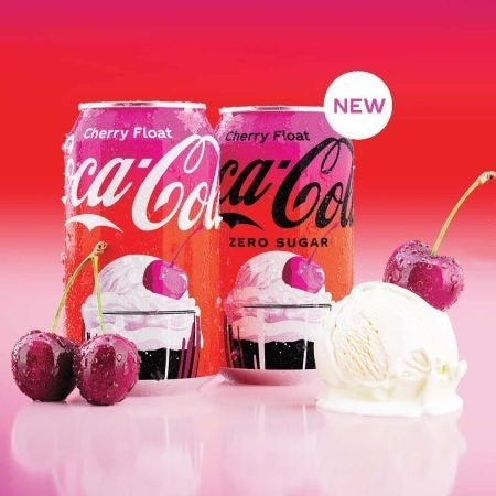 NEW COCA COLA CHERRY FLOAT ZERO - LIMITED STOCK