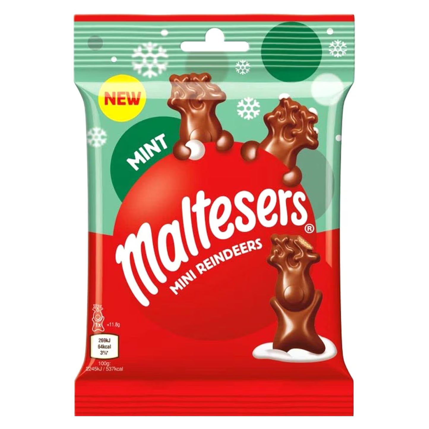 MALTESERS MINI REINDEER MINT SP
