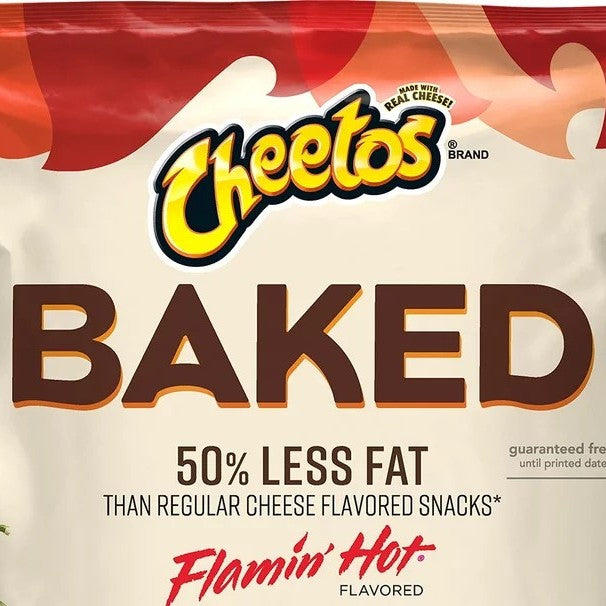 CHEETOS FLAMING HOT BAKED 50%LESS FAT EC