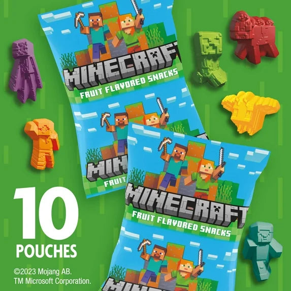 MINECRAFT FRUIT FLAVOURED SNACKS - LIMITED EDITION
