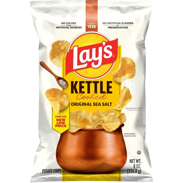 LAYS KETTLED COOKED ORIGINAL SEA SALT - BIG BAG SP