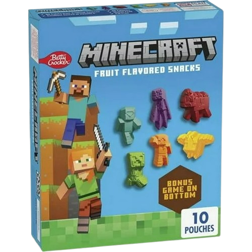 MINECRAFT FRUIT FLAVOURED SNACKS - LIMITED EDITION