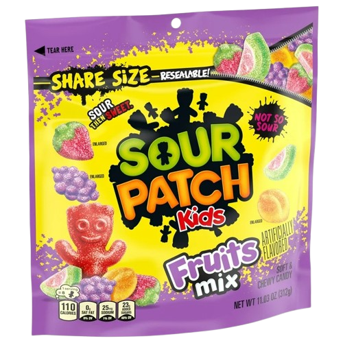 SOUR PATCH KIDS FRUITS MIX - SHARE SIZE BIG BAG
