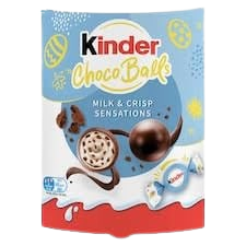 KINDER CHOCO BALLS MILK & CRISPY SENSATIONS AS