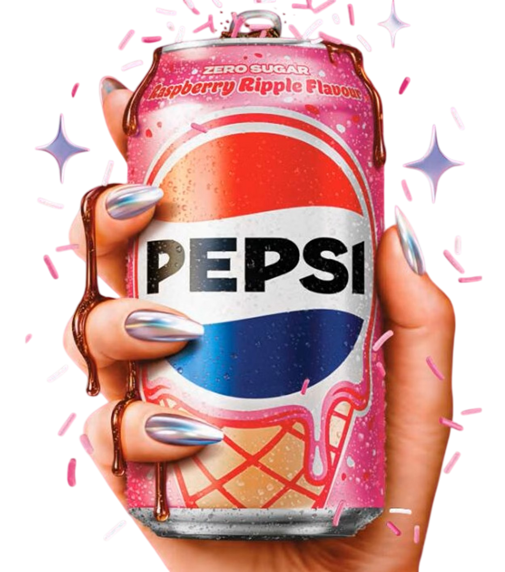PEPSI RASPBERRY & RIPPLE ICE CREAM - SUPER RARE
