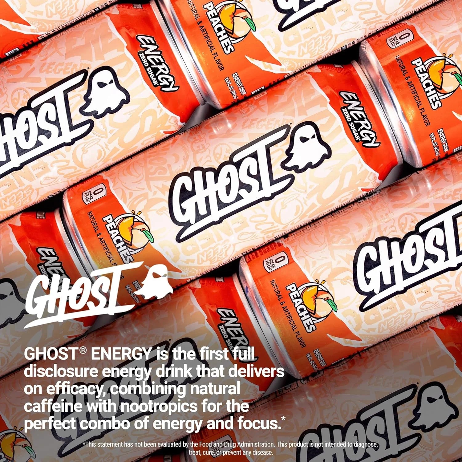 GHOST ENERGY DRINK PEACHES