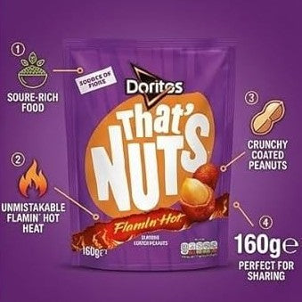 DORITOS NUTS FLAMING HOT
