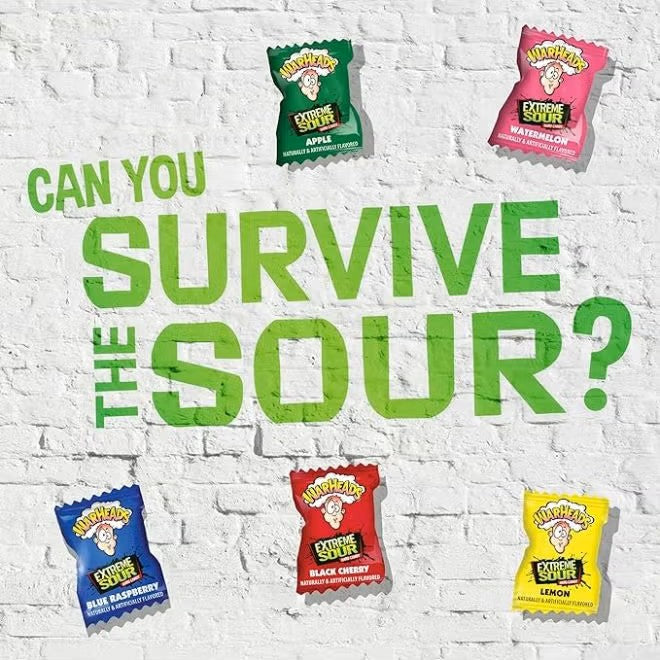 WARHEADS EXTREME SOUR THEATRE BOX