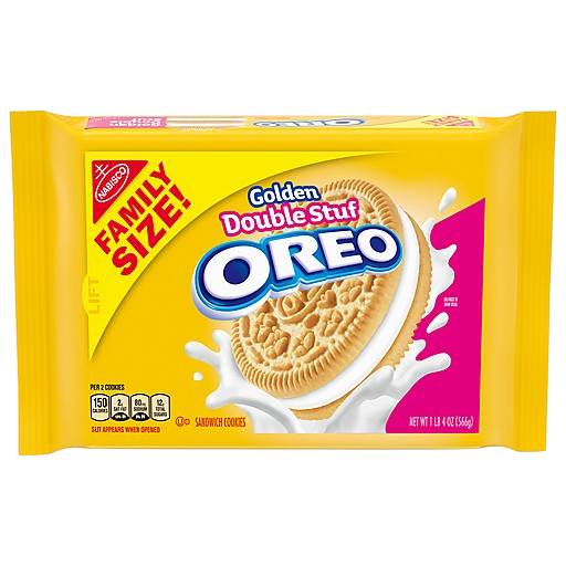 OREO DOUBLE STUFF GOLDEN - FAMILY SIZE EC