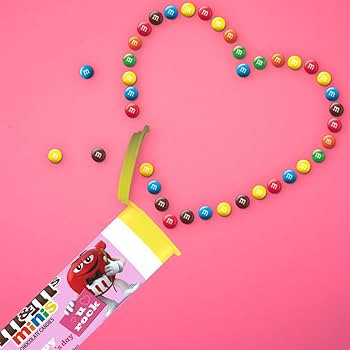 M&Ms TUBE VALENTINES MILK CHOCOLATE EC