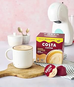 COSTA COFFEE CARAMEL LATTED PODS - DOLCE GUSTO AS