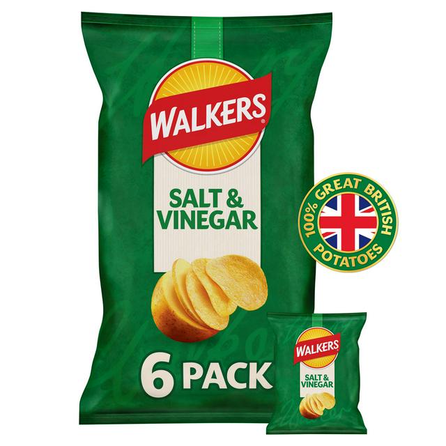 LAYS WALKERS SALT & VINEGAR 6 PACK PS