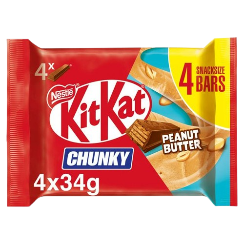 KitKat Chunky Peanut Butter Chocolate Bar Multipack ASJ