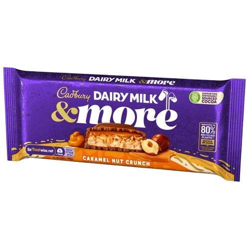 NEW CADBURY DAIRY MILK CARAMEL AND NUT CRUNCH - 200G PS
