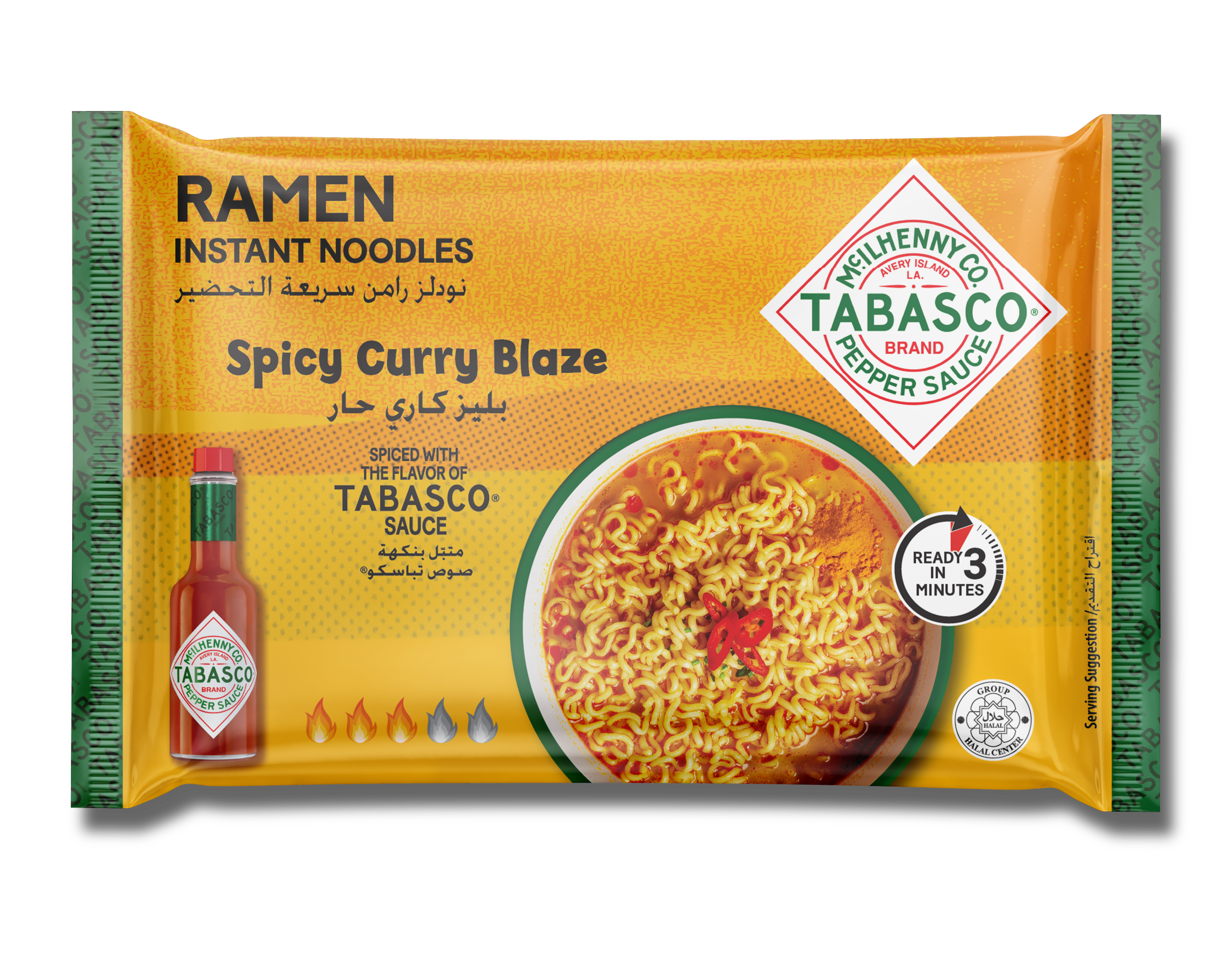 TABASCO RAMEN NOODLES SPICY CURRY BLAZE