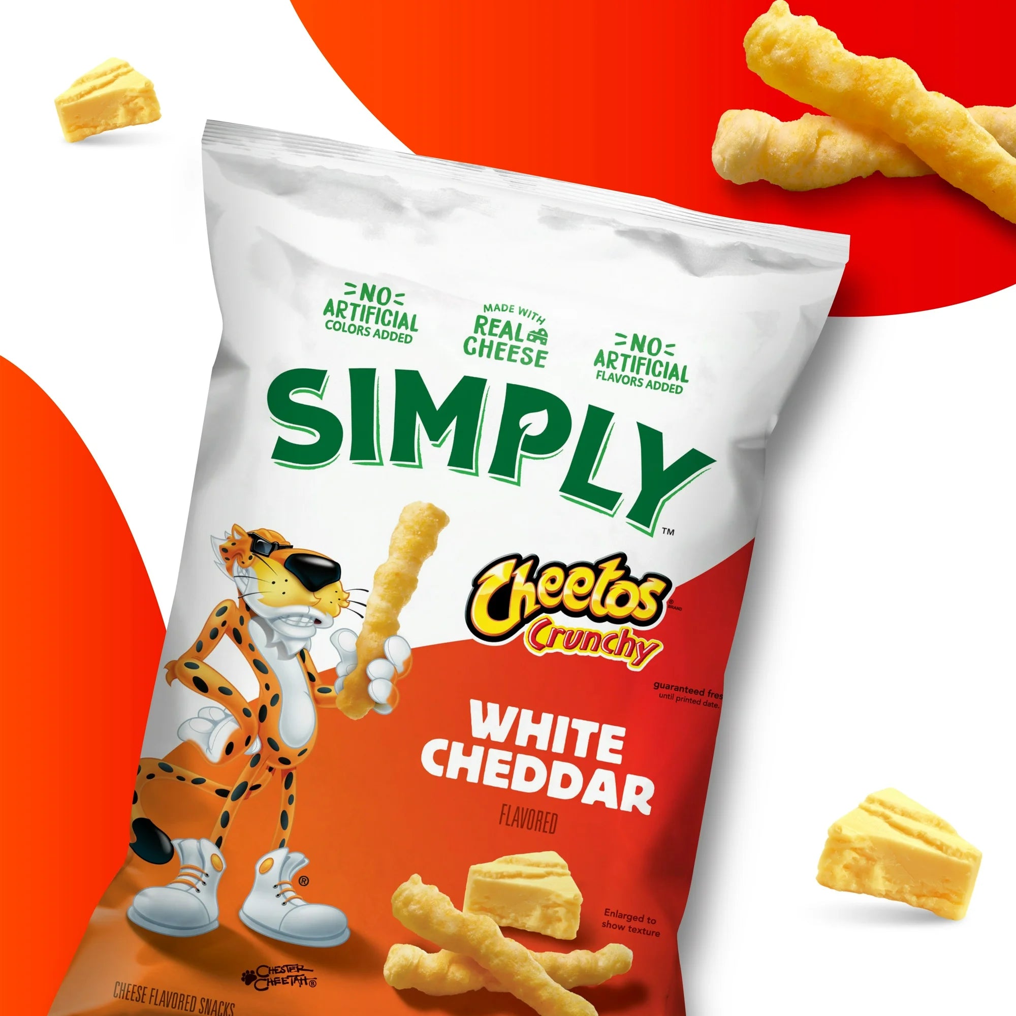 CHEETOS SIMPLY WHITE CHEDDAR CRUNCHY - MADE IN USA - RARE