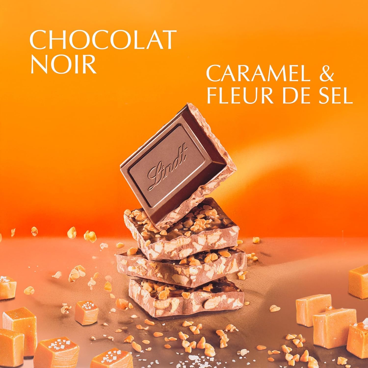 LINDT GRAND PLAISIR CARAMEL & SEA SALT BLOCK - RARE