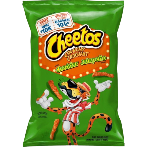 Cheetos Crunchy Cheddar Jalapeño Cheese Flavored Snacks - PARTY SIZE