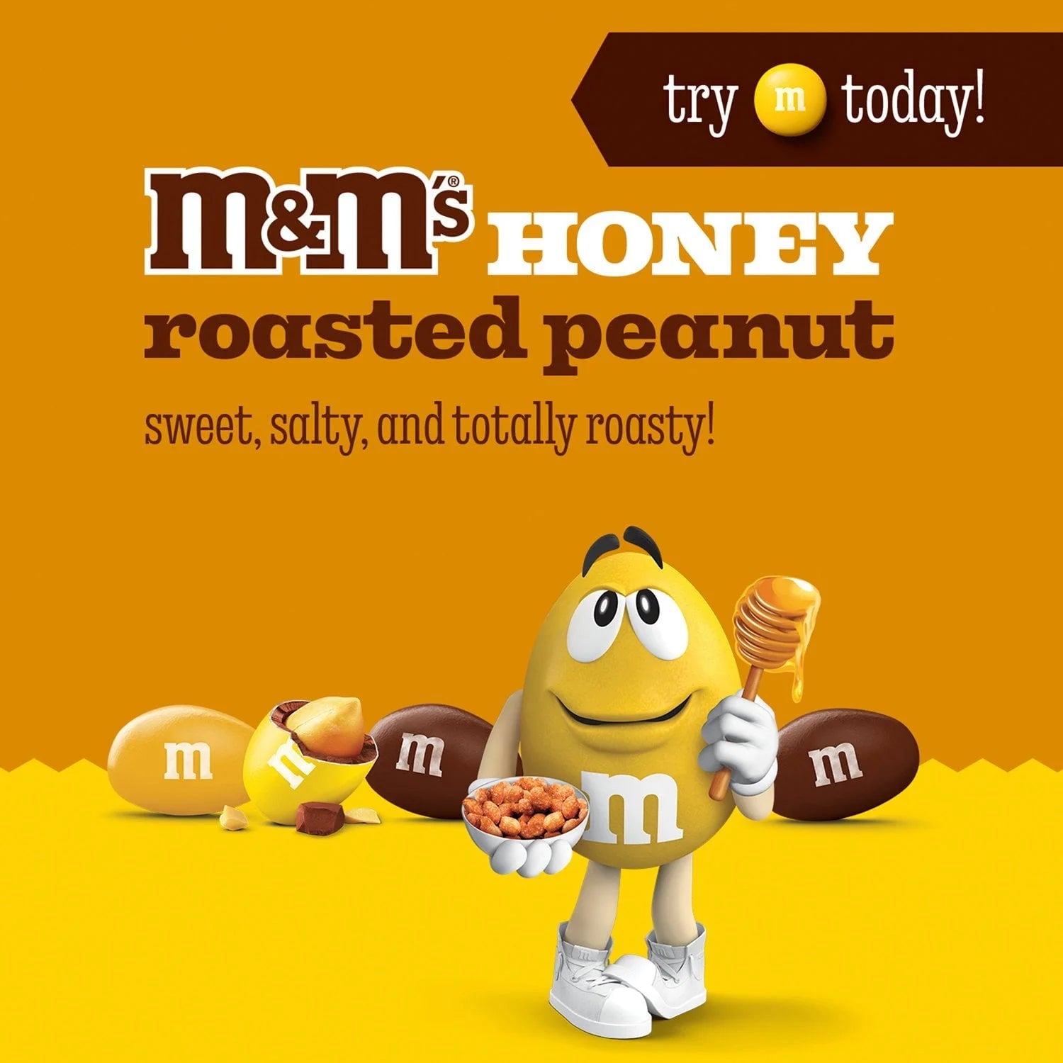 M&Ms HONEY ROASTED PEANUTS NEW ITEM