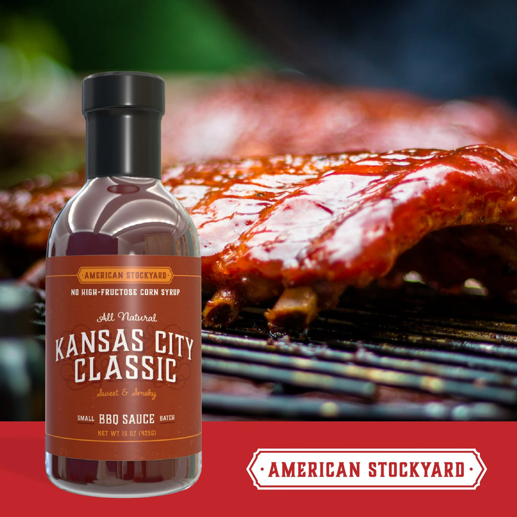 AMERICAN STOCKYARD KANSAS CITY CLASSIC BBQ SAUCE - MADE IN USA