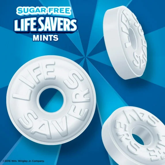 LIFE SAVERS SUGAR FREE HARD CANDY PEP O MINT  - NEW ITEM MADE IN USA
